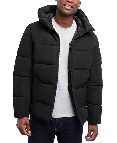 men's quilted hooded puffer jacket michael kors|saks Michael Kors puffer jacket.